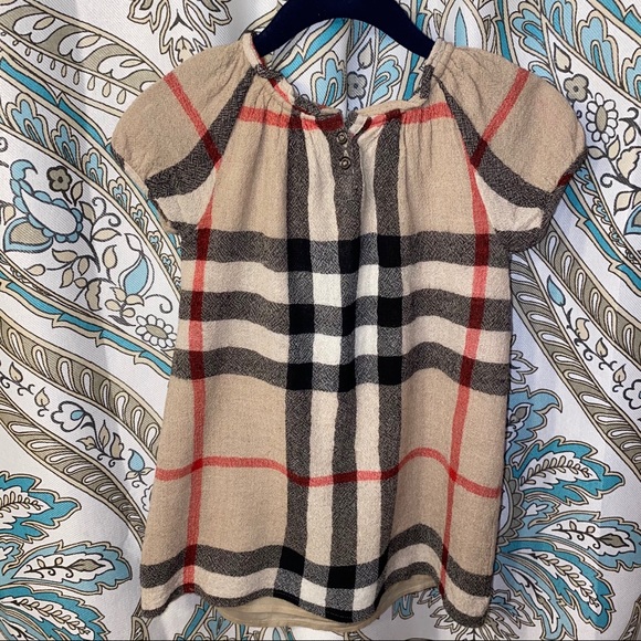 SOLD - NWT Burberry Girls House-Check Dress - Picture 11 of 13